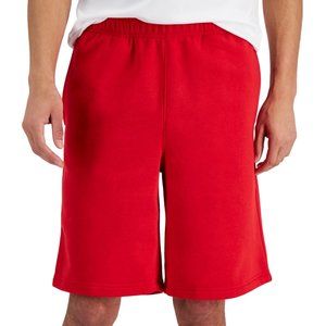 Ideology Mens Licorice Red Fleece Shorts Small